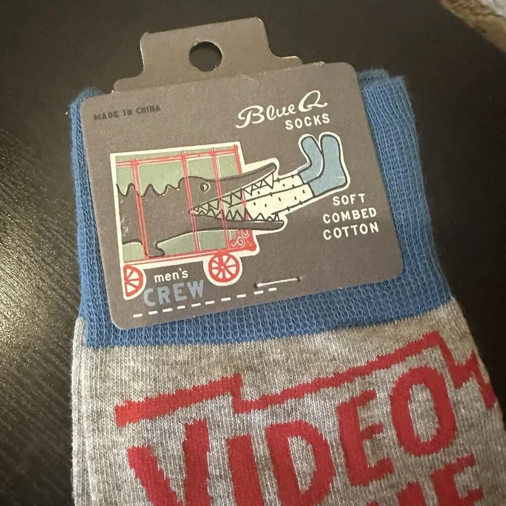 BlueQ- Men’s Sock - “Video Game Socks..Game On..And On…
